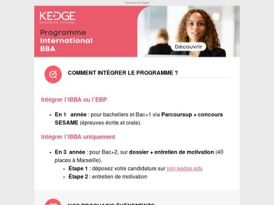 Comment intégrer l’International BBA ?