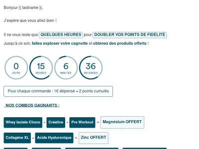 Re : Vite ! Vos points sont DOUBLÉS jusqu'à minuit ⌛