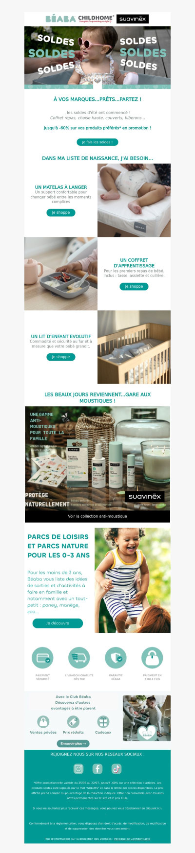 🚨 Les soldes d'été sont là, économisez sur vos produits bébé préférés