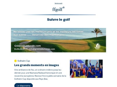 Votre rendez-vous ffgolf (16/09/26)