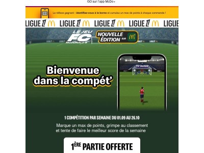 Le jeu FC McDonald's est de RETOUR 🎮🎁⚽️