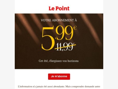 Dernières heures ⏱️ -50% sur votre abonnement !