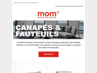 L’élégance du confort pour vos aménagements