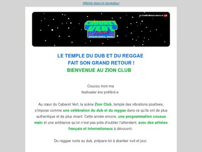 LE LINE-UP DU ZION CLUB EST LÀ ! 🇯🇲