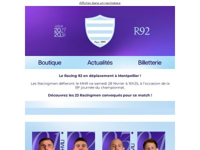 Le programme du week-end des Ciel & Blanc !