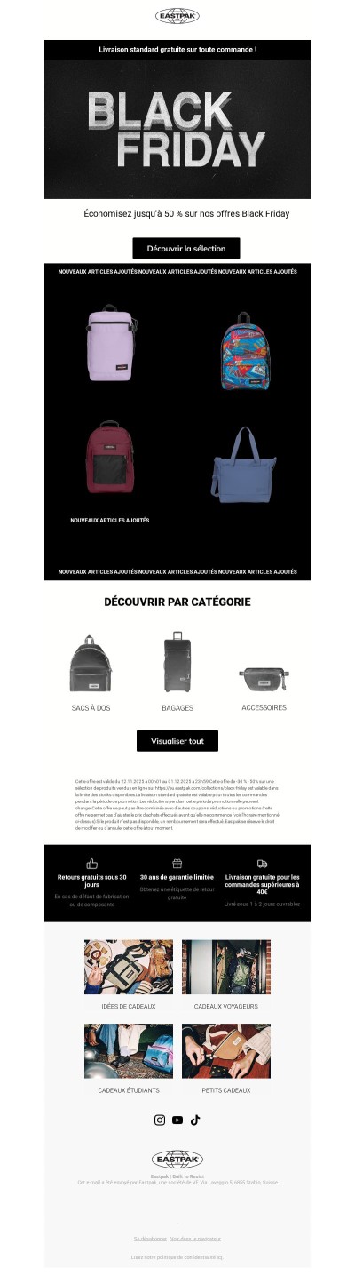 BLACK FRIDAY: Nouveaux articles ajoutés à nos offres du Black Friday