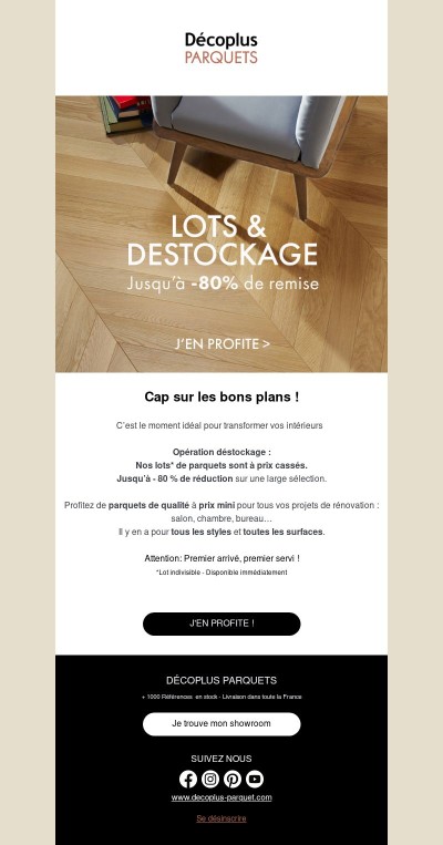 BONS PLANS PARQUET – jusqu’à -80 % !