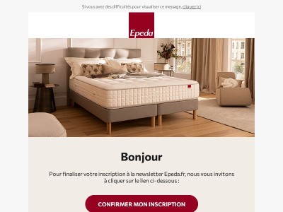Confirmez votre inscription à la newsletter Epeda.fr