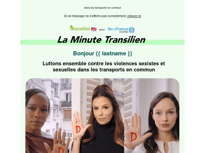 Ensemble, disons stop au harcèlement dans les transports en commun