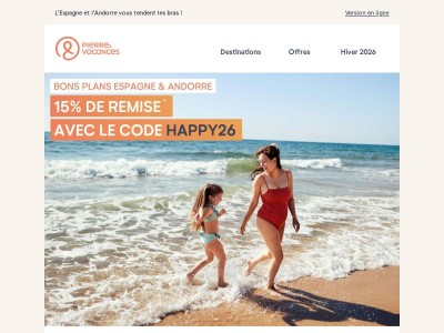 -15% sur vos vacances au soleil ☀️