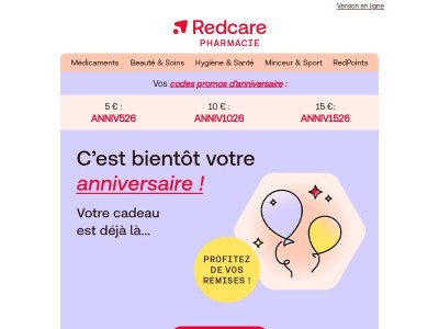 {{ fullname }} - C’est bientôt votre anniversaire ! 🎉🎁