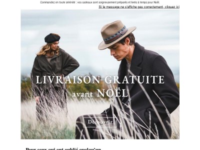 Livraison Gratuite avant Noël