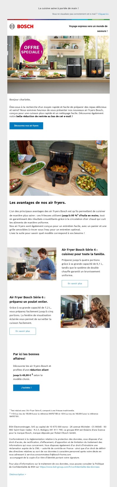 ♨️ Découvrez les nouveaux air fryers de Bosch ♨️