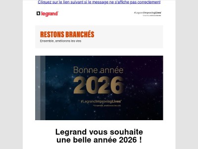 Legrand vous souhaite une belle année !