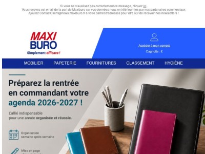Découvrez nos agendas 2026/2027