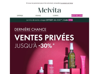Dernière chance pour profiter des ventes privées