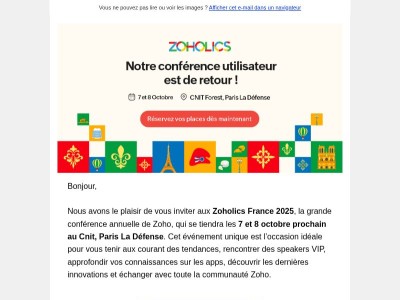 Ne manquez pas l'événement Zoho de l'année !