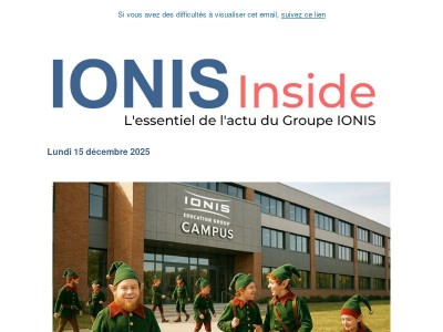 Découvrez votre IONIS Inside n°674 du lundi 15 décembre 2025