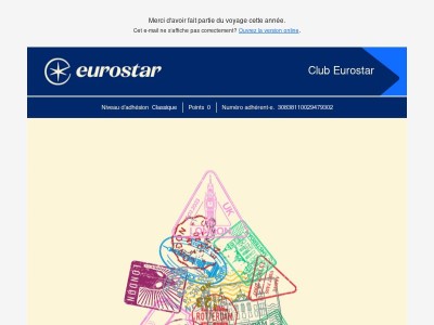 Meilleurs vœux de la part d'Eurostar 🎅🏻🎄