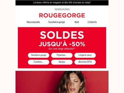 [SOLDES] 🛍️ Jusqu'à -50% sur une sélection irrésistible 
