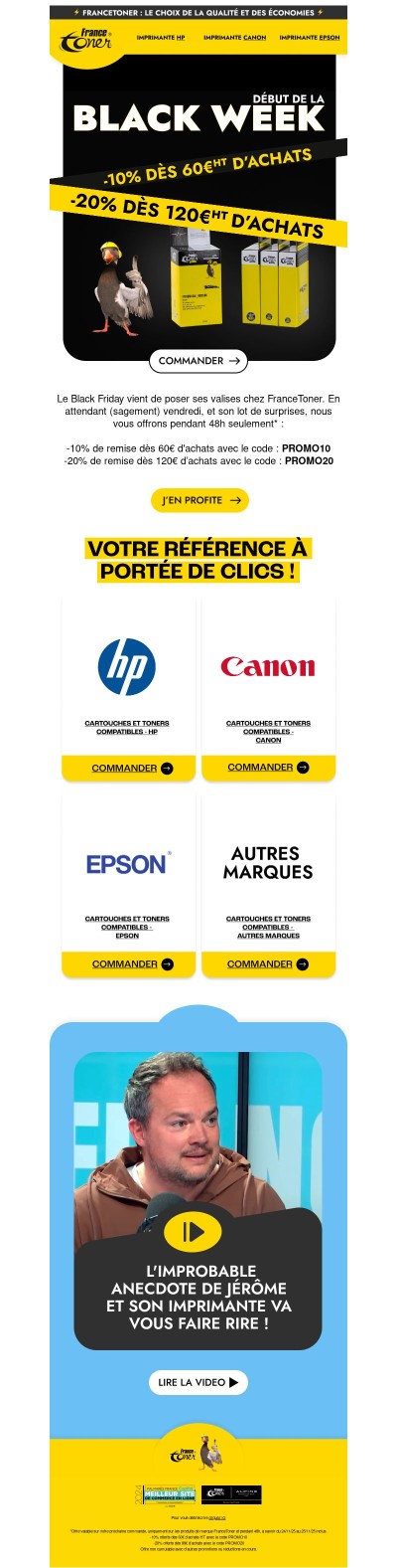 Black Friday : jusqu'à -20% rien que pour vous !