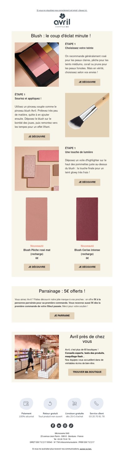 Blush : le coup d'éclat minute ! 🌸