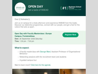 Take a closer look at the INSEAD experience