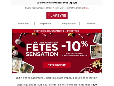 Encore -10% jusqu’à la fin de l’année !