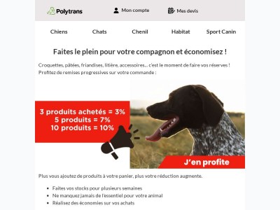Plus vous remplissez votre panier, plus vous économisez ! 😀