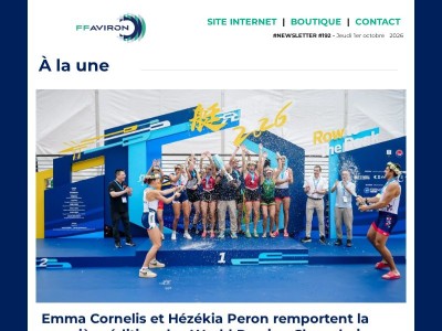 FFAviron INFO - Newsletter #192