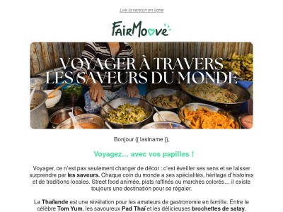 Faite voyager vos papilles  🗺️