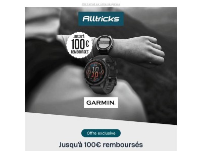 🎁 100€ remboursés sur la Garmin Fēnix 8 !