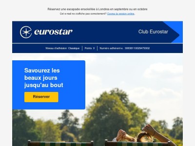 Savourez les beaux jours jusqu'au bout dès 44 € 🌞