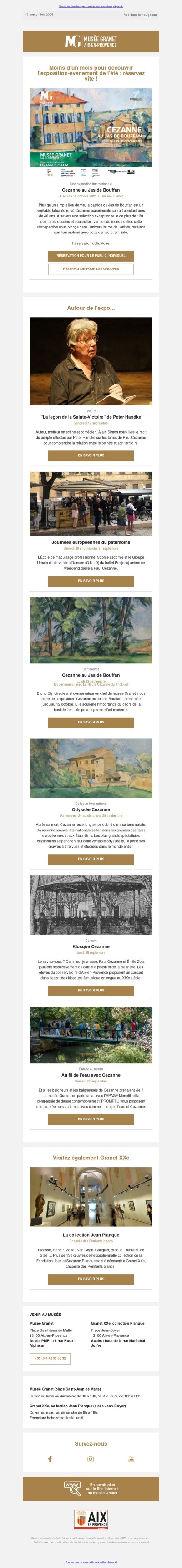Exposition Cezanne au Jas de Bouffan : réservez avant qu'il ne soit trop tard !