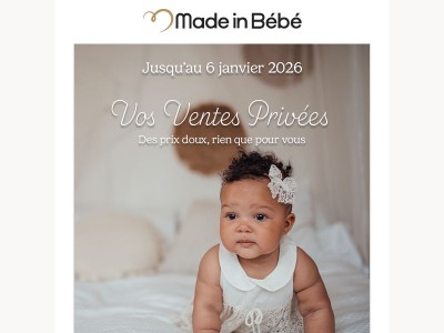 Les Ventes Privées commencent... (et le Mois du Blanc !) 