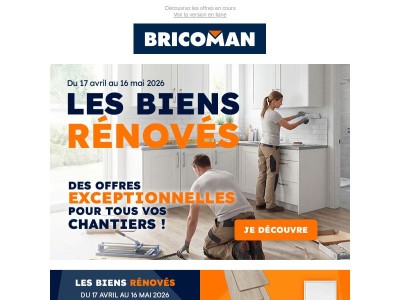 Erratum : Nos offres exceptionnelles pour vos chantiers de rénovation