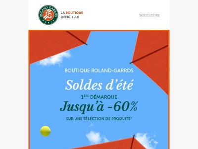 Soldes d'été : Jusqu'à -60%