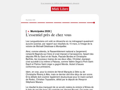 Ce qu'il faut retenir des derniers résultats municipaux