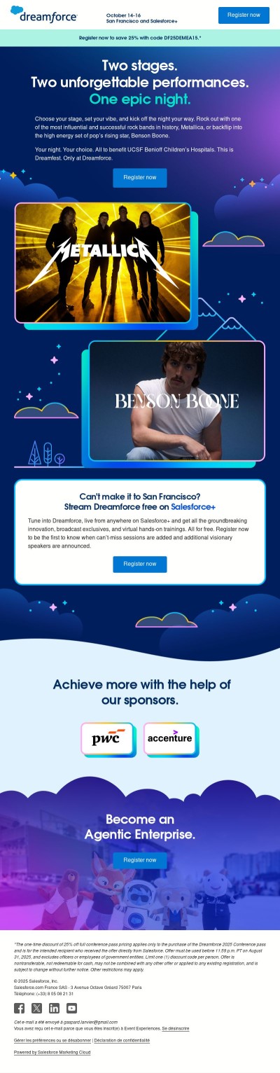 JUST IN: Metallica and Benson Boone performing at Dreamfest