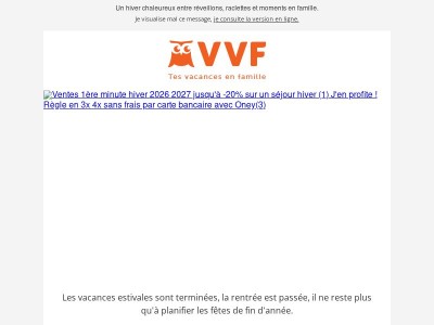 Une semaine à partir de 333€ à Noël !