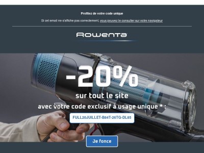 -20% sur tout le site