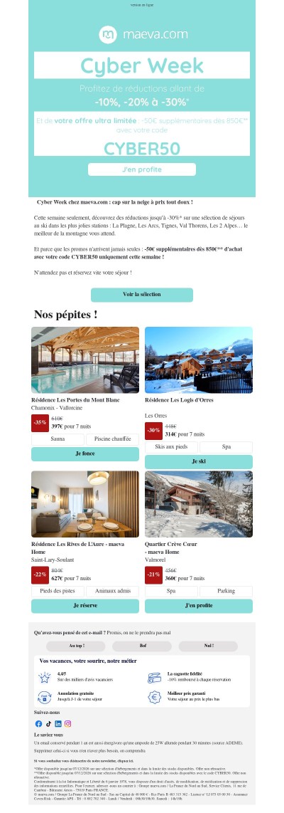 Cyber Week : une offre rien que pour vous