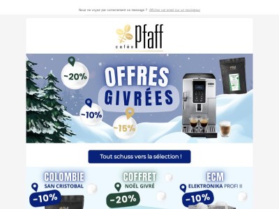 💥 Top départ des offres givrées !