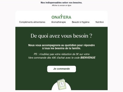 5€ de réduction sur votre 1ère commande !