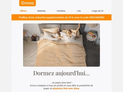 👀 Payez en plusieurs fois chez Emma !
