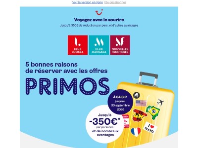 5 bonnes raisons de réserver cet hiver avec les PRIMOS
