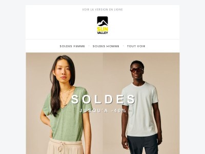 SOLDES : une sélection limitée jusqu'à -40%