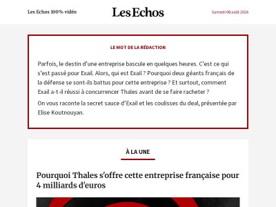 Pourquoi Thales s'offre cette entreprise française pour 4 milliards d'euros