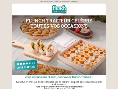 funch vous présente son service Traiteur