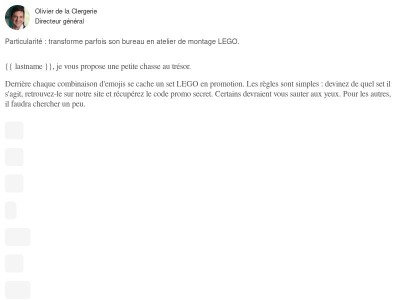 J'ai caché 12 codes promotionnels